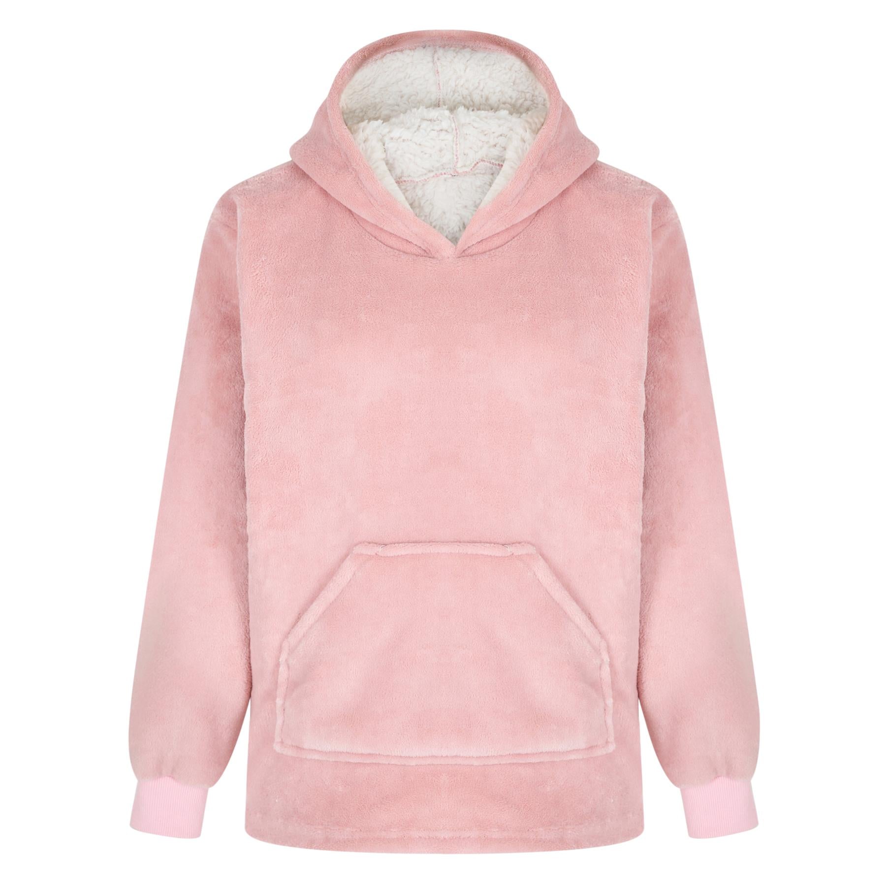 Kids Cosy Hoodie, Pink (One Size Kids) - Winter Warm Packs