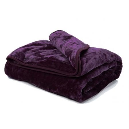 Grape Mink Throw Heavy Fleece Blanket 150x200cm