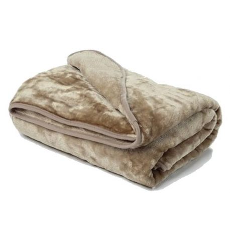 Mink Brown Mink Throw Heavy Fleece Blanket 150x200cm