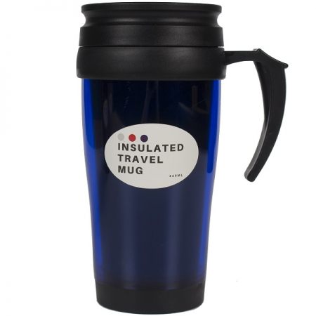 Insulated Travel Mug, 420ml, Blue