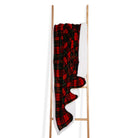 Red Check Sherpa Blanket 150x200cm NQP - Winter Warm Packs