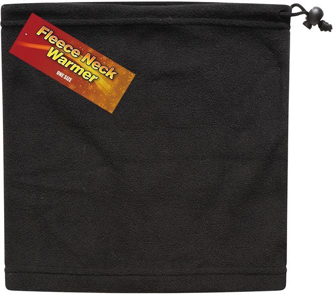 Fleece Neck Warmer / Snood, Black - Winter Warm Packs