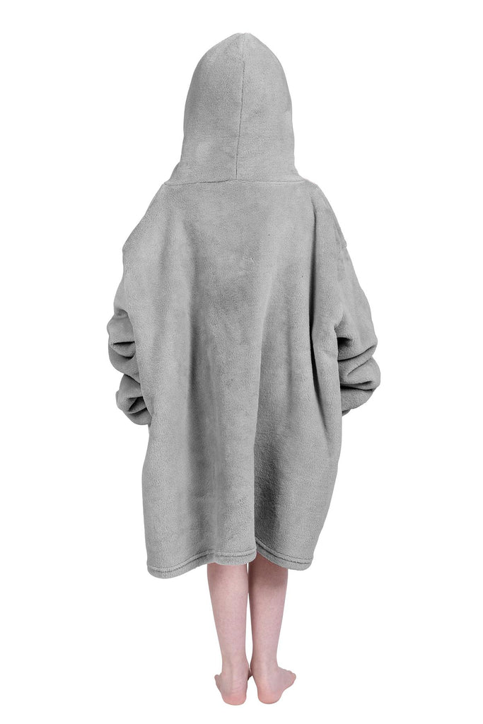 Kids Cosy Hoodie, Grey (One Size Kids) - Winter Warm Packs