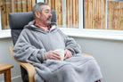 Cosy Hoodie, Grey (One Size) - Winter Warm Packs
