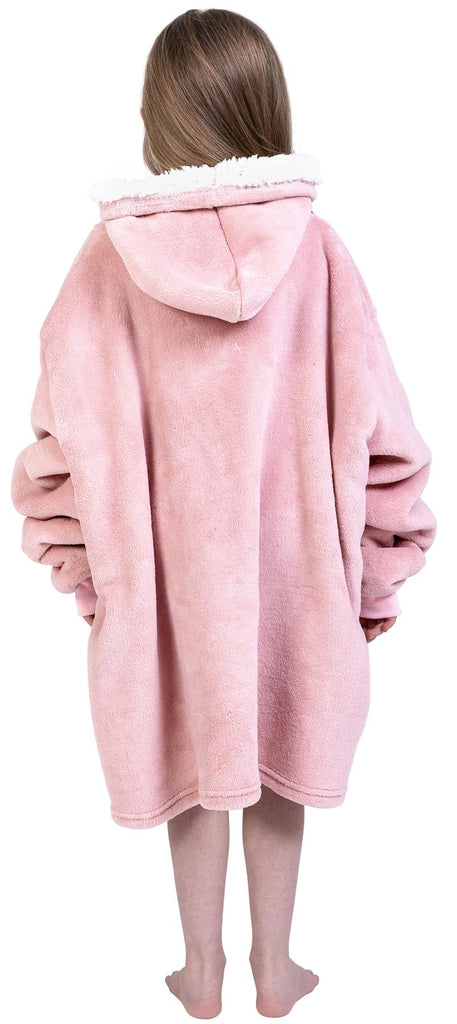 Kids Cosy Hoodie, Pink (One Size Kids) - Winter Warm Packs