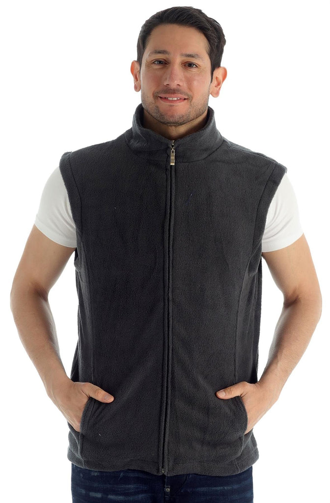 Grey Fleece Bodywarmer, Sizes S-XL - Winter Warm Packs