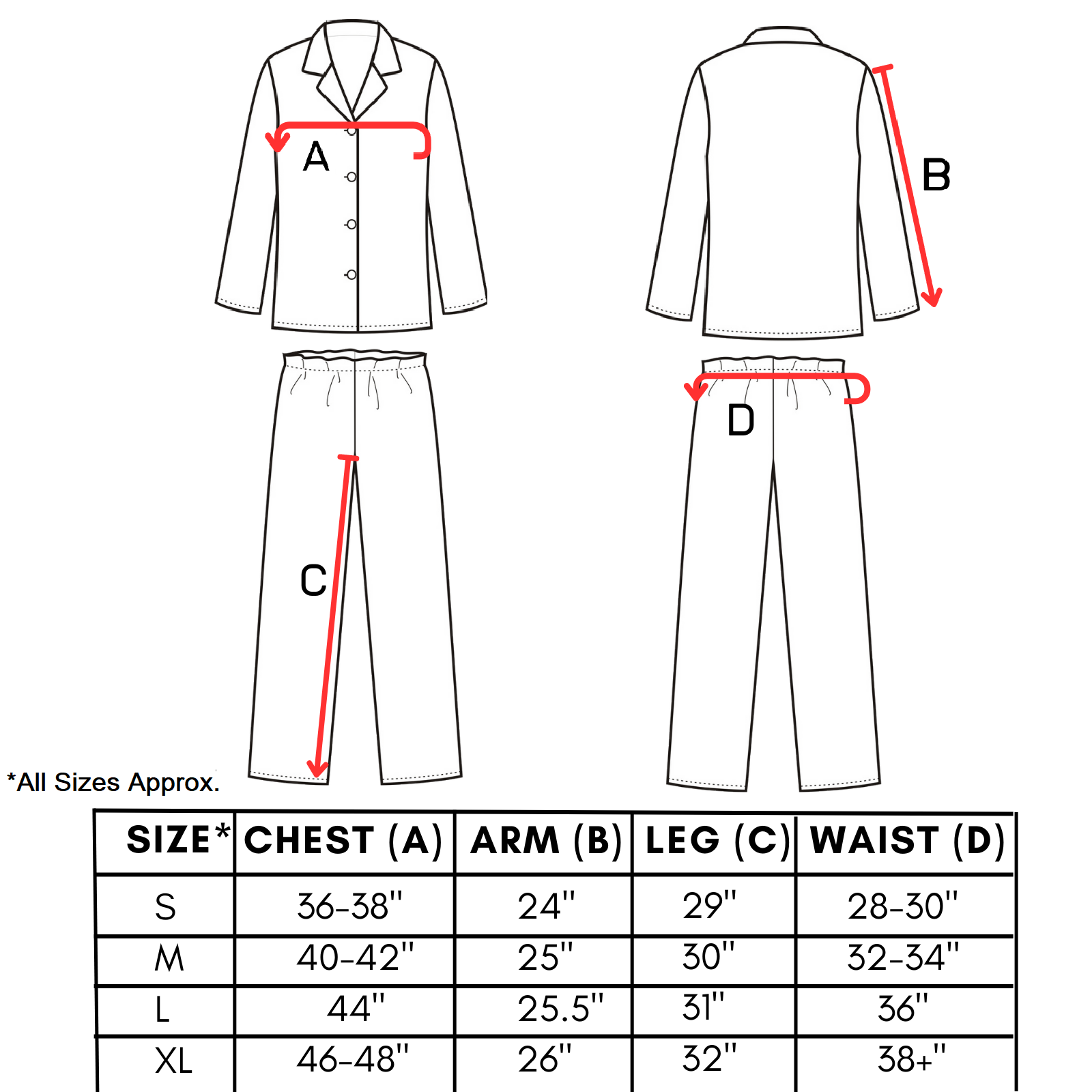 Mens Brushed Pyjama Set Sizes S-XL, Orange Check ZA01 - Winter Warm Packs