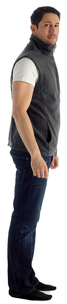 Grey Fleece Bodywarmer, Sizes S-XL - Winter Warm Packs