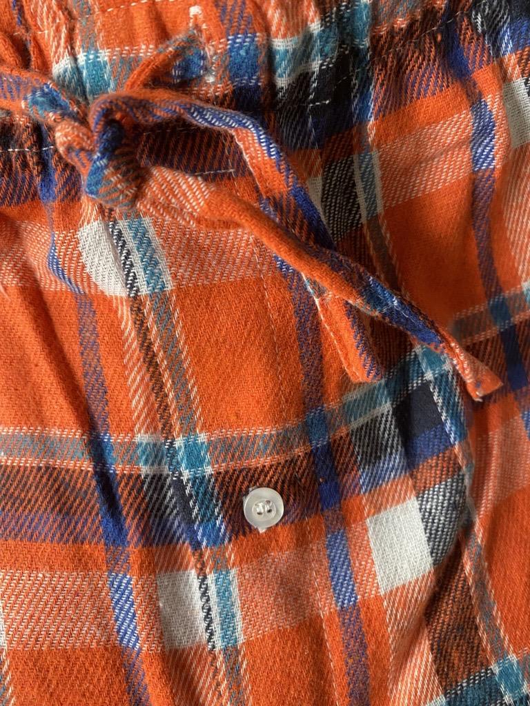Mens Brushed Pyjama Set Sizes S-XL, Orange Check ZA01 - Winter Warm Packs
