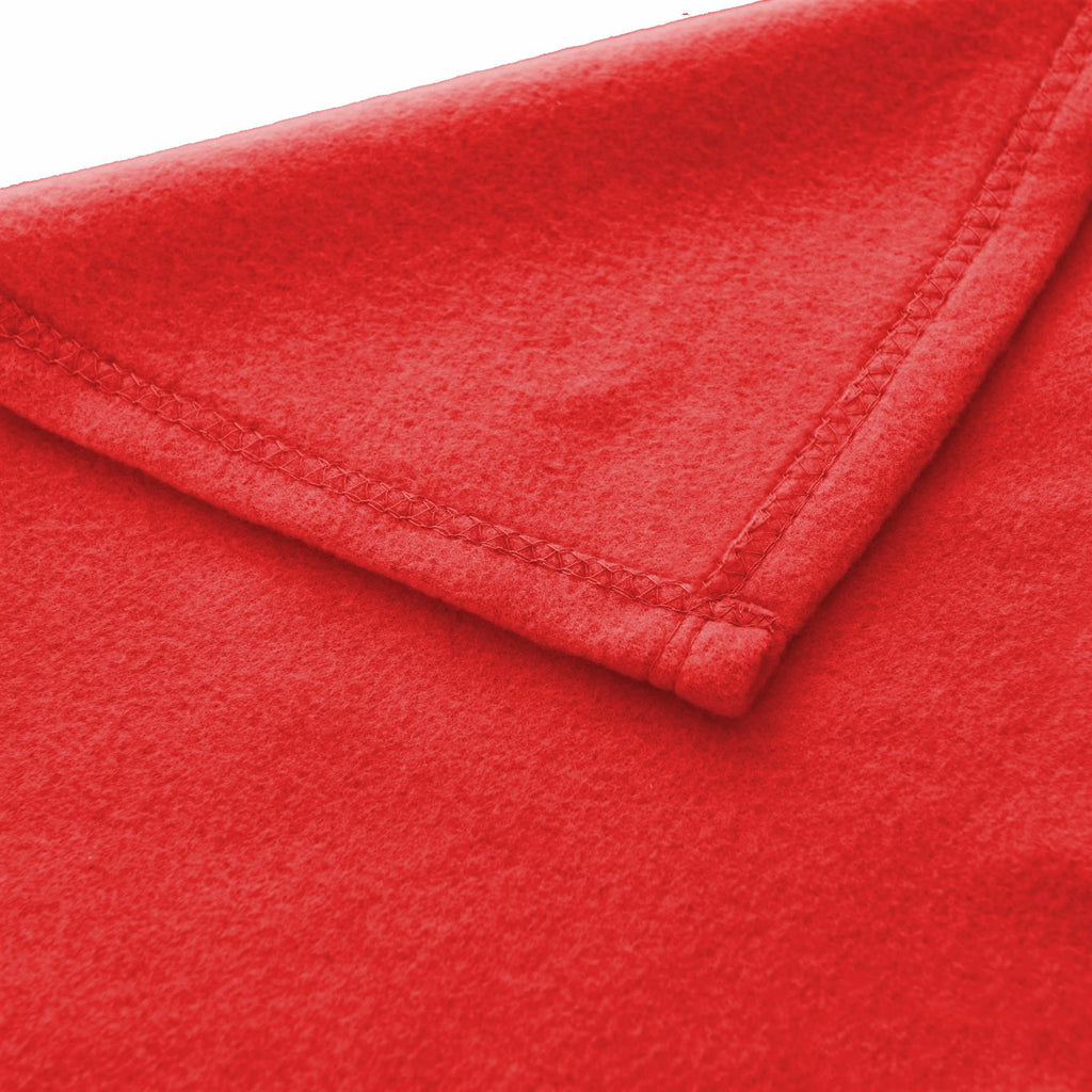 Red Polar Fleece Blanket - Winter Warm Packs