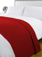 Red Polar Fleece Blanket - Winter Warm Packs