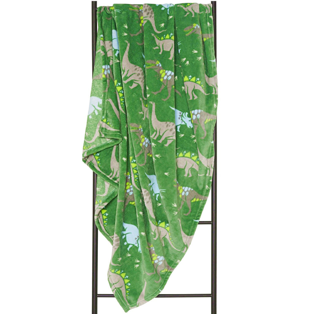 Kids Flannel Dinosaur Blanket 100x150cm - Winter Warm Packs